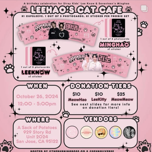 Leehao’s Cat Cafe 10/26/24