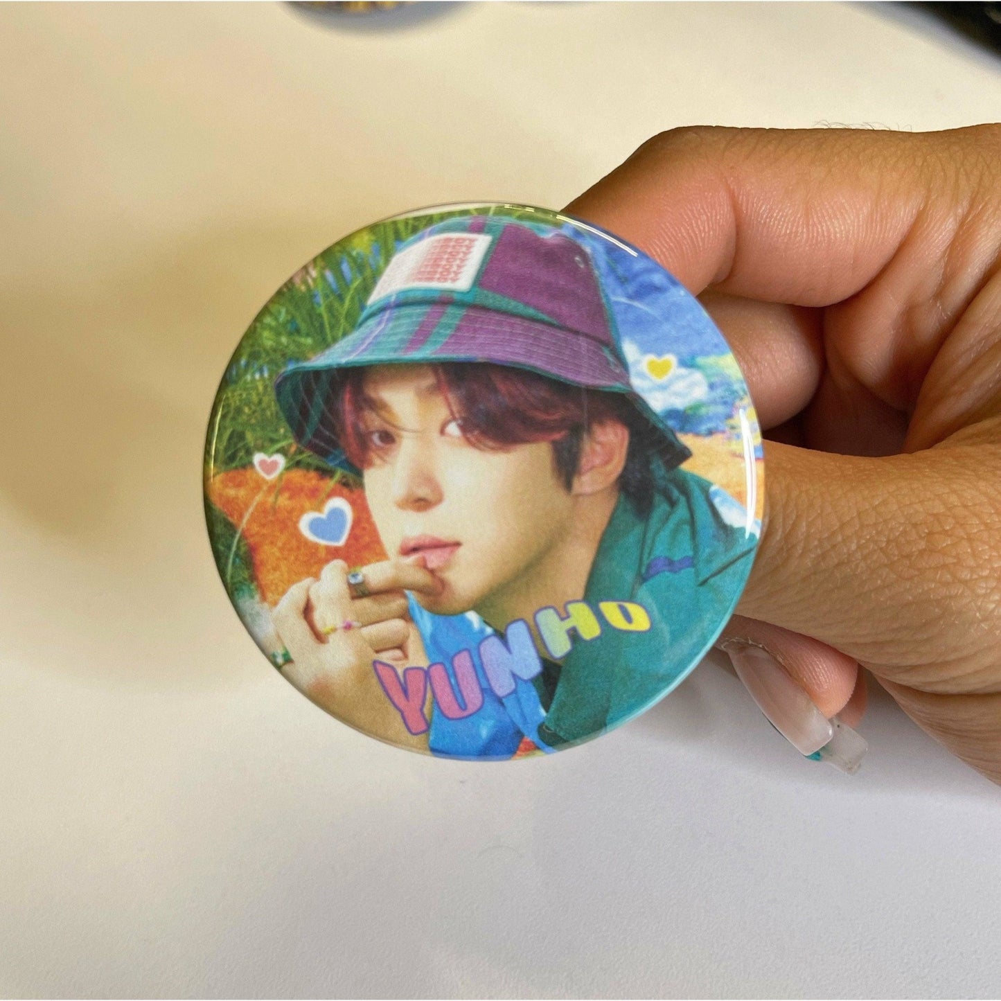 ATEEZ Eternal Sunshine Buttons - MilkBunn Co. Yunho.