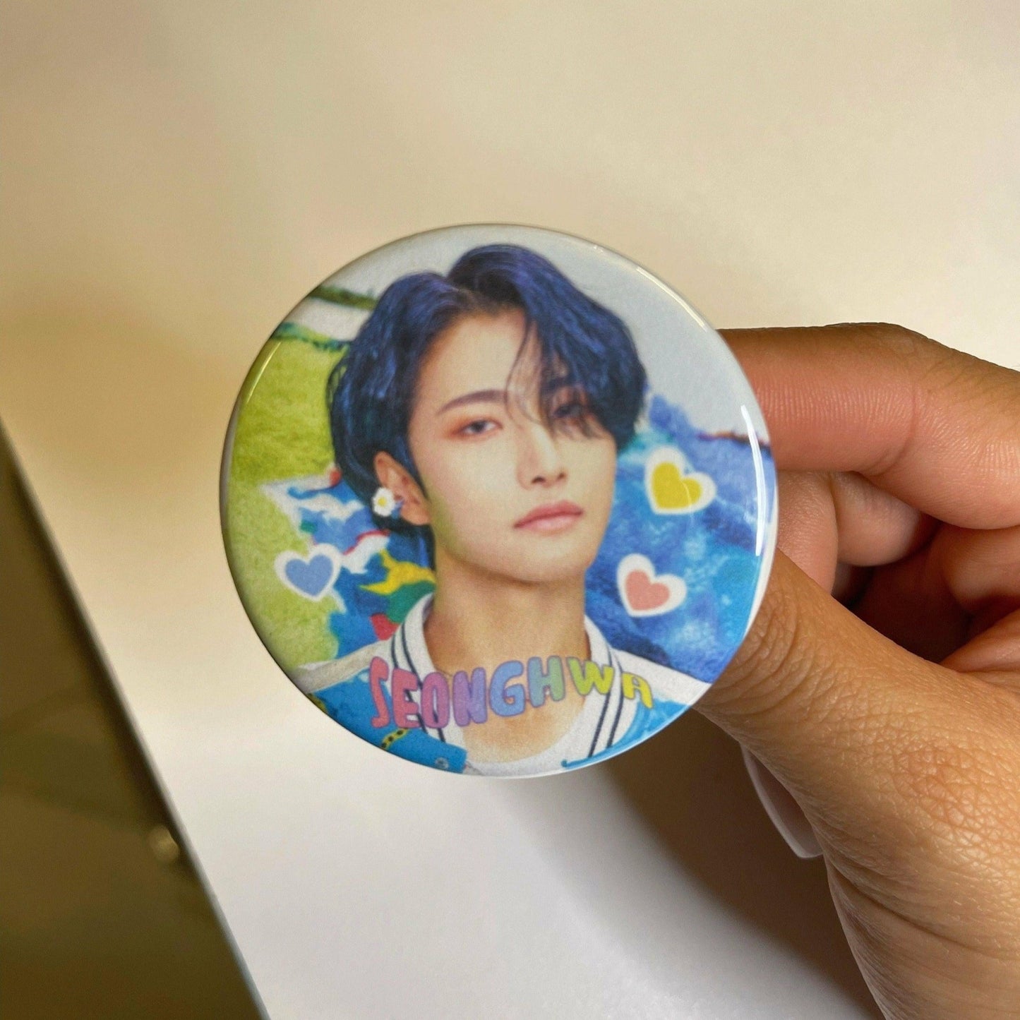 ATEEZ Eternal Sunshine Buttons - MilkBunn Co. Seonghwa.