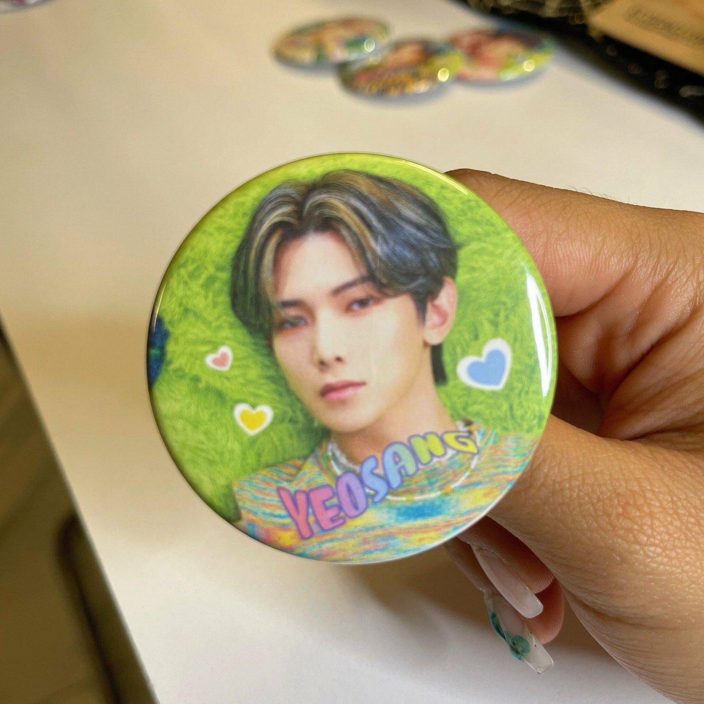 ATEEZ Eternal Sunshine Buttons - MilkBunn Co. Yeosang.