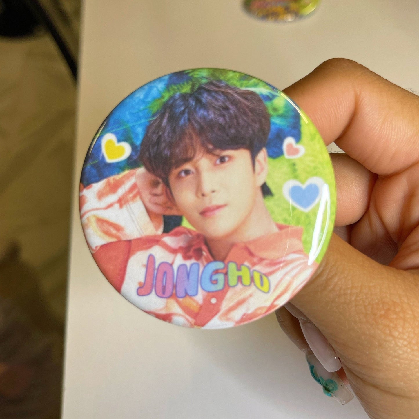 ATEEZ Eternal Sunshine Buttons - MilkBunn Co. Jongho.