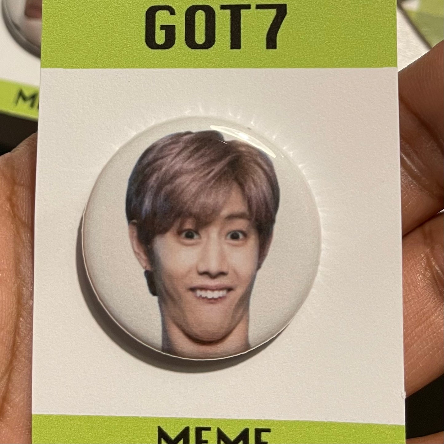 Mark funny face meme button