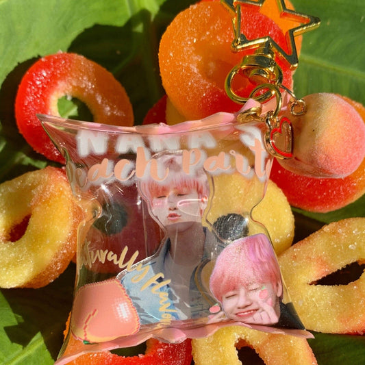 JAEMIN Peach Candy Bag Keychain - MilkBunn Co.
