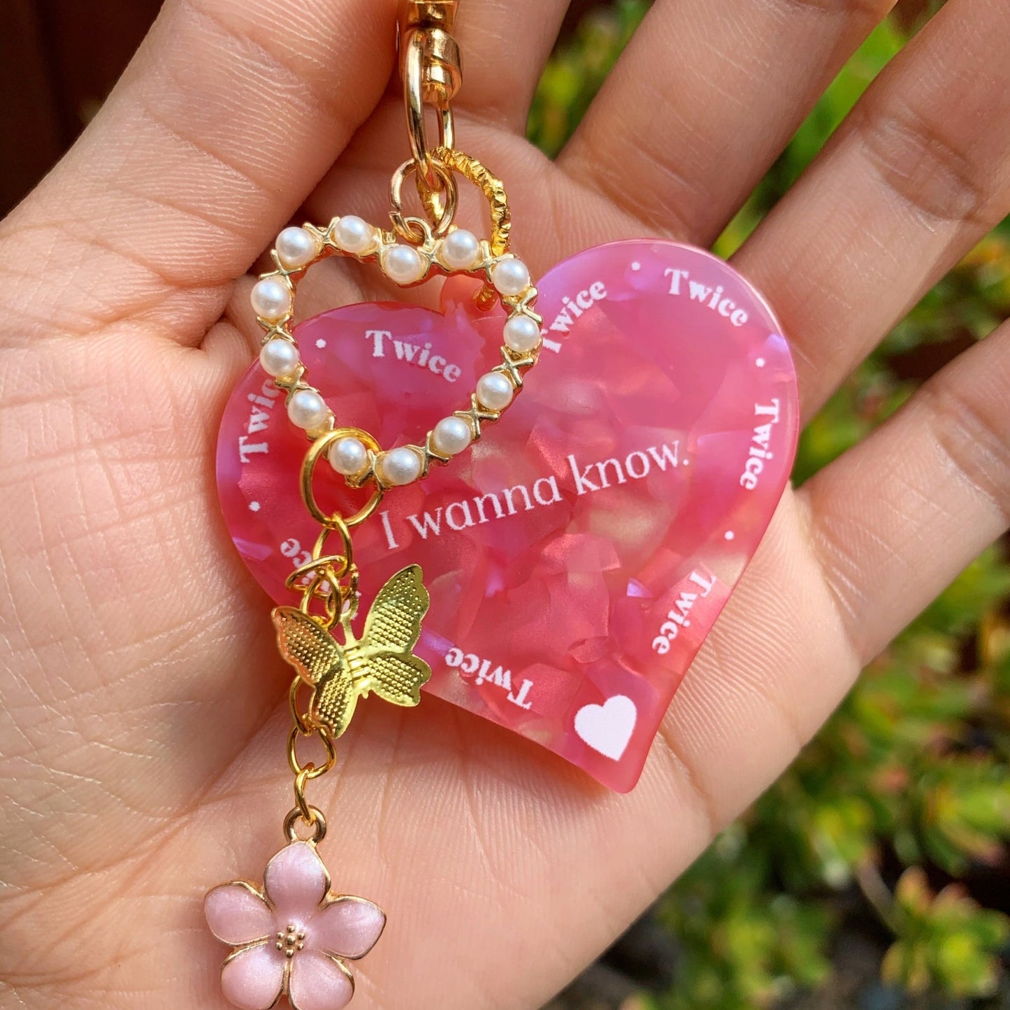 TWICE What is Love Keychain - MilkBunn Co. Girl k-pop group inspired keychain.