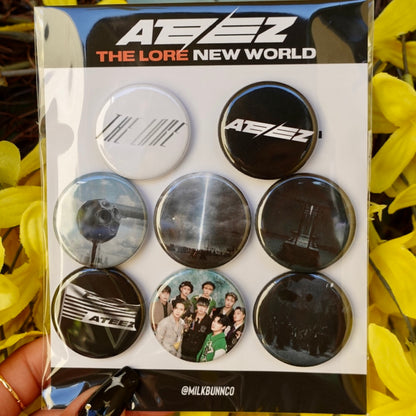 Ateez [The Lore] Buttons