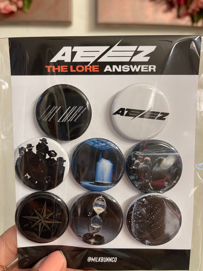 Ateez [The Lore] Buttons