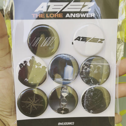 Ateez [The Lore] Buttons