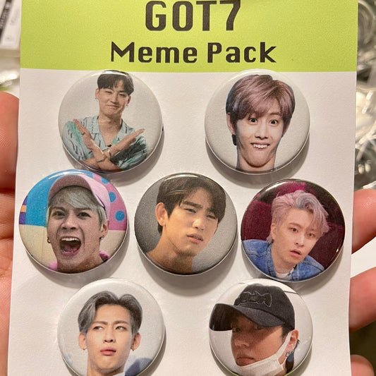 GOT7 Meme Buttons - MilkBunn Co.
