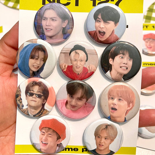 NCT 127 Meme Buttons