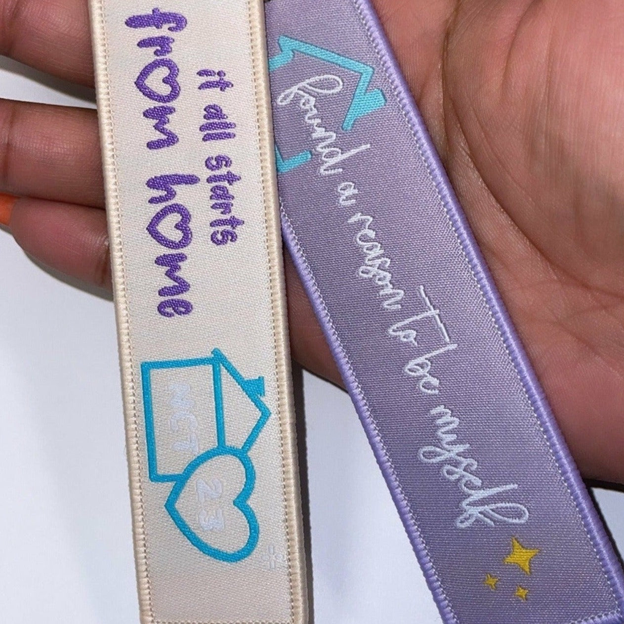 NCT U From Home Lanyard - MilkBunn Co. Lanyard inspired by NCT From Home. Taeil, Yuta, Kun, Doyoung, Renjun, Haechan, Chenle