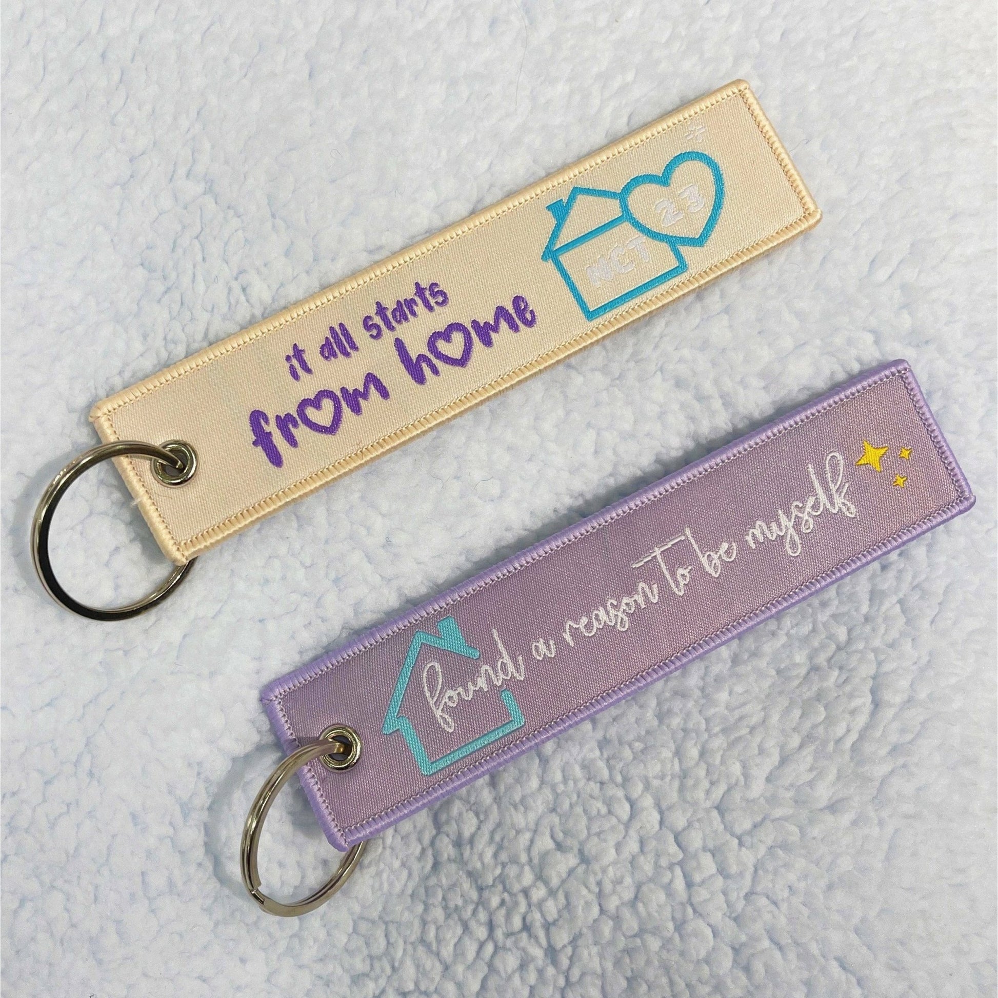 NCT U From Home Lanyard - MilkBunn Co. Lanyard inspired by NCT From Home. Taeil, Yuta, Kun, Doyoung, Renjun, Haechan, Chenle