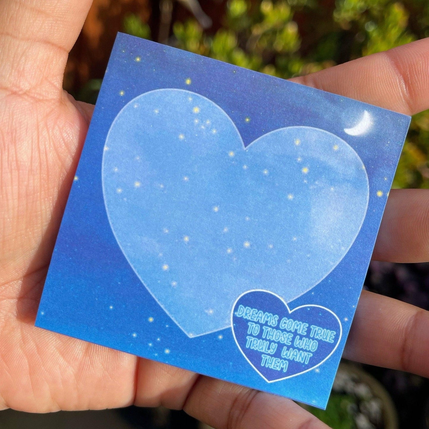 SKZ The View Sticky Notes - MilkBunn Co. Stray kids The View inspired stationery. Night view, heart shaped.