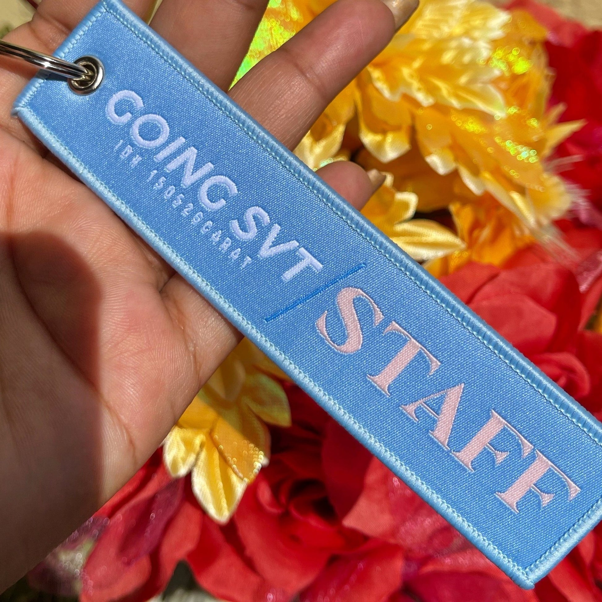 SVT Going SVT Lanyard - MilkBunn Co. Seventeen staff lanyard for Carats, SVT fandom. Going Seventeen inspired merch.