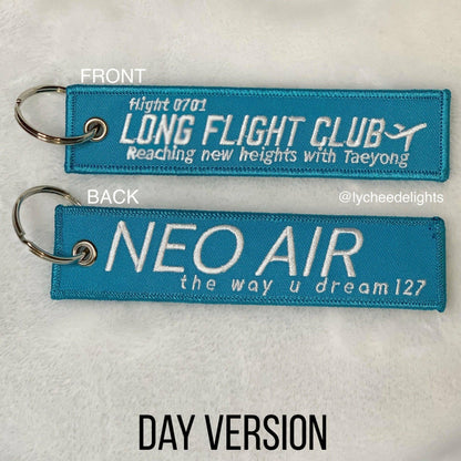 TAEYONG Long Flight Club Lanyard - MilkBunn Co. NCT leader Taeyong inspired merch. Based on Long flight.